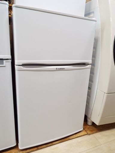 愛知店舗 2017年製 S-cubism エスキュービズム冷蔵庫 WR-2090 90L