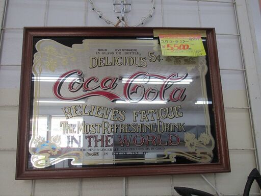 ID:G965909　壁掛け飾り（コカ・コーラ） Coca Cola（コカコーラ） ブリキ看板 壁飾り プレート COCA-COLA 