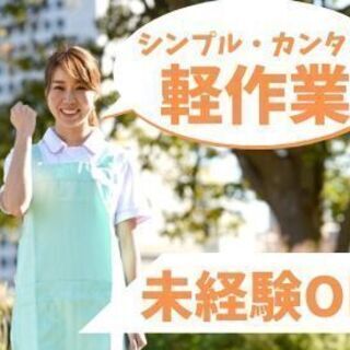 WEB登録開催中♪未経験大歓迎！簡単軽作業スタッフ　☆全額週払いOK　JM-6の画像