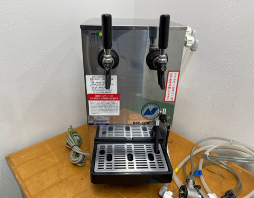 ニットク/NITTOKU　業務用　生ビールサーバー　ビールディスペンサー　ダブルコック　２０１５年製　店舗　飲食店　BSE-20W　