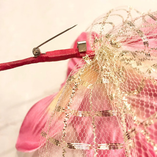 【ネット決済・配送】#9 新品未使用　美品　ハンドメイド　手作り　コサージュ　花　フォーマル　ブローチ　カメリア　上品　パーティー　衣装 Handmade formal corsage broach flower event cattleya luxurious costume partyの画像