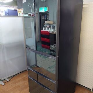 東芝 GR-K550FWX 冷蔵庫 551L/フレンチドア /6ドアVEGETA/ダイヤモンドミラー 2017年製 TOSHIBA 冷蔵庫 店頭引取大歓迎♪ R3312)