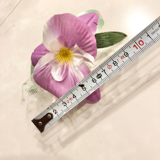 【ネット決済・配送】#13 新品未使用　美品　ハンドメイド　手作り　コサージュ　花　フォーマル　ブローチ　蘭　上品　パーティー　衣装 Handmade formal corsage broach flower event rose luxurious costume partyの画像