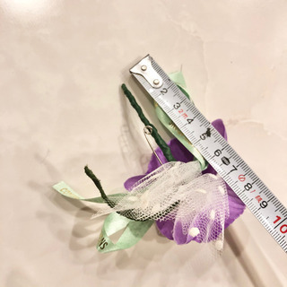 【ネット決済・配送】#14 新品未使用　美品　ハンドメイド　手作り　コサージュ　花　フォーマル　ブローチ　蘭　上品　パーティー　衣装 Handmade formal corsage broach flower event rose luxurious costume partyの画像