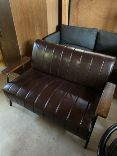 お洒落なブラウンソファー