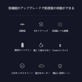 マッサージ機器 コードレス マッサージガン  5段階 強力 肩こり 筋膜リリースの画像