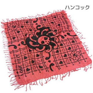 【新品】ONE PIECE 大判ストール　ハンコックドクロ柄