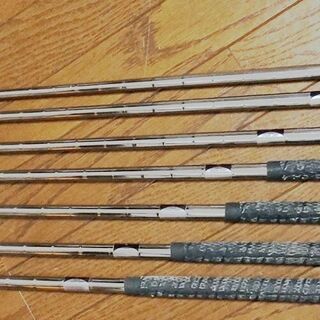 【レンタル可】テーラーメード バーナー ス－パースティール 純正スチールシャフト フレックスS ゴルフクラブ アイアンセット 4～9、P 7本セットです。の画像