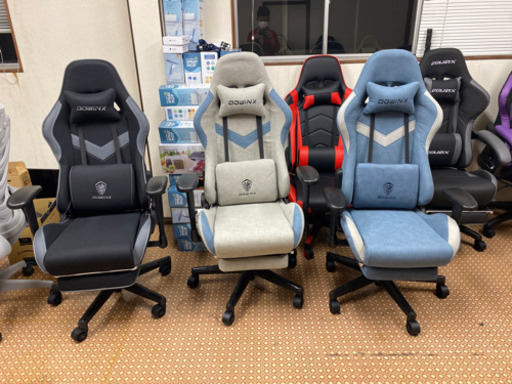 新品白　１３０００円　ゲーミングチェア　椅子　現地確認可能