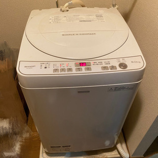 全自動洗濯機 sharp ES- G60SC 6kgの画像
