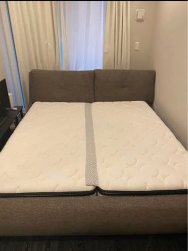 キングサイズベッド＋マットレス　Armonia Canoa