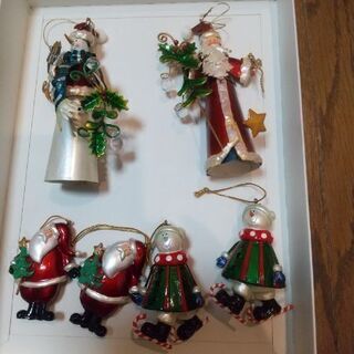 クリスマス飾り６個　中古品（単品販売可）