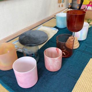 クリスタルボウル音浴会　心も体もリラックス、リフレッシュ
