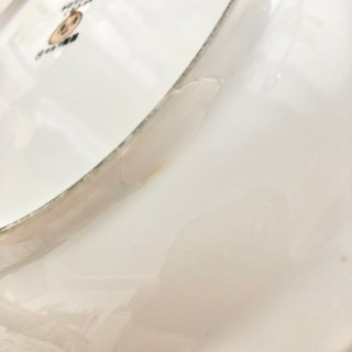 【ネット決済・配送】チロリン村とくるみの森　3つ仕切り　お皿　プレート　中古　昭和レトロ　NHK　陶器プレート　ヴィンテージ　アンティーク　コレクターズアイテム　コレクション ChirorinMura Kuruminomori plate breakfast lunch dinner used retro vintage antique NHK collectors item collection の画像