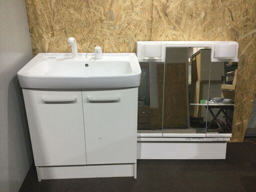 LIXIL製　洗面化粧台　シャンプードレッサー　PTVN-755SN　W750タイプ　中古品