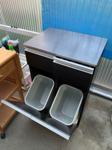 ウッド分別ボックス　再出品
