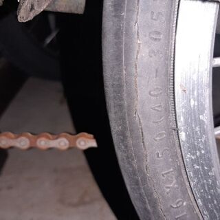折りたたみ自転車(ジャンク)の画像