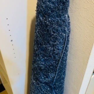 【値下げ！】ニトリ　ラグ　円形　130cm  　ネイビー　ふわふ...