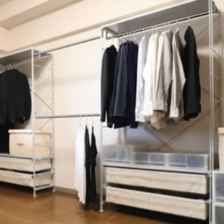 MUJI スチールユニットシェルフ　2セット　クローゼット用