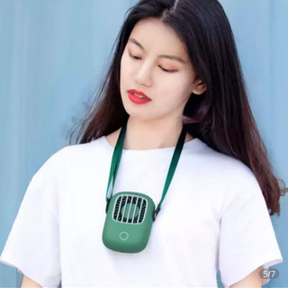 【新品SALE】首掛け ハンディーファン ミニ 扇風機 卓上 ハンズフリーの画像