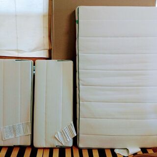 IKEA 子供伸長式ベッド フレーム&すのこ&マットレスの画像