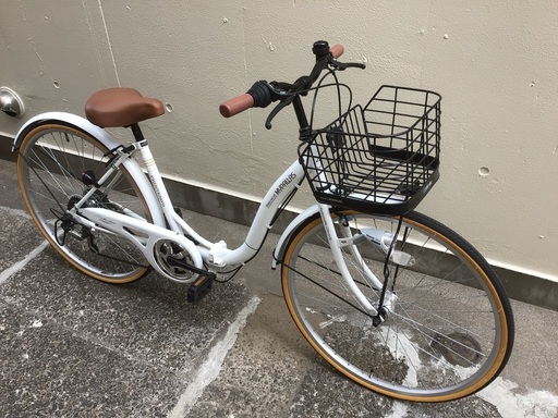 購入後5ヶ月ですがキレイです！マイパラス(My Pallas) シティサイクル26インチ 折畳機能付 シマノ製6段ギア・LEDオートライト 乗り降りしやすいループフレーム M-509