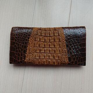 高級ワニ革長財布アンティーク美品の画像