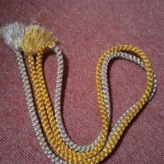 金、銀の帯締め