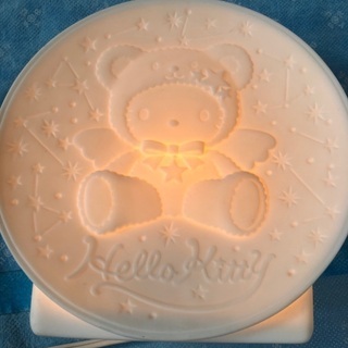 お話し中　　キティちゃん　ルームライト陶器の画像