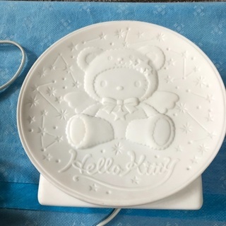 お話し中　　キティちゃん　ルームライト陶器