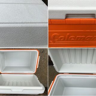 Y販売済み  コールマン(Coleman) クーラーボックス 　特大　オレンジ　５０L程度の画像