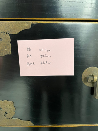 アンティーク家具　黒　箱　インテリア　置物
