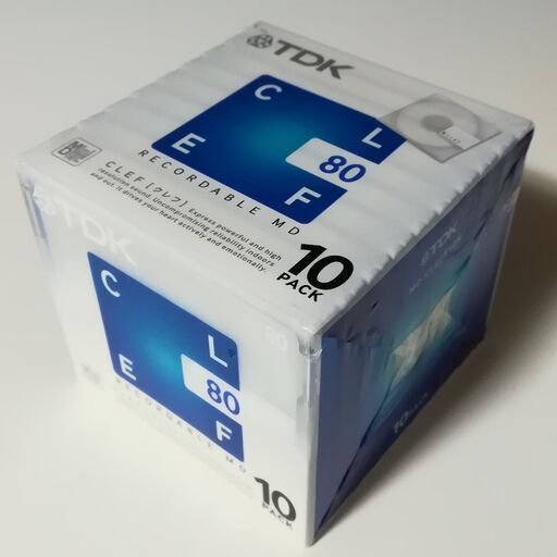 終了　TDK CLEF 80分10枚パック MD-CL80X10N