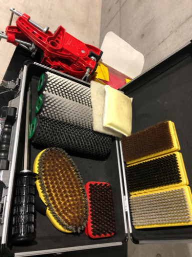 スキーのホットワックス一式