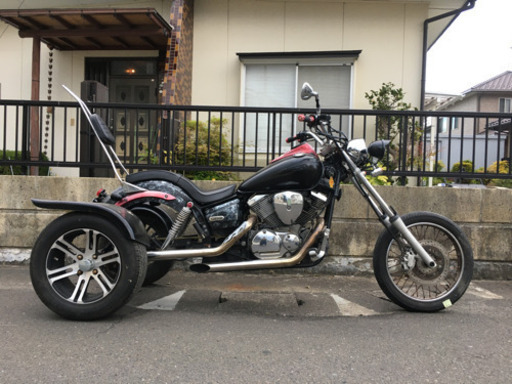 問い合わせ者にて契約成立済★ トライク 三輪 国産 ロングフォークドラッグスター 250 エンジン 実動