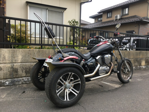 問い合わせ者にて契約成立済★ トライク 三輪 国産 ロングフォークドラッグスター 250 エンジン 実動