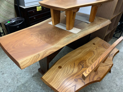 一枚板で作ったこだわりのダイニングセット