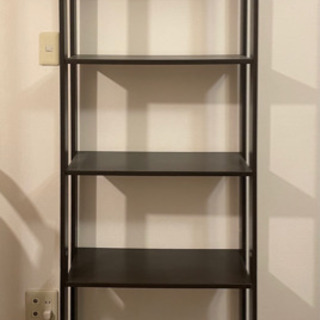 IKEAイケア　ライヴァ本棚　オープンシェルフ　ブラックブラウンの画像