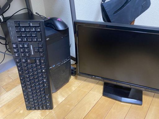 ゲーミングPC ガレリアDT  モニタ、キーボードなどフルセット