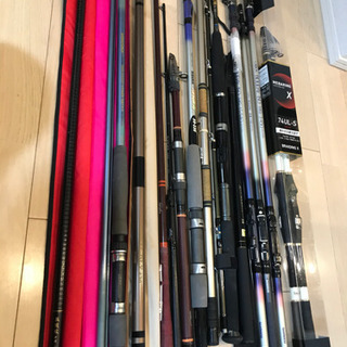 【決まりました】釣竿まとめ　24本セット　ジャンク品　海釣り/川釣り/遠投用含むの画像
