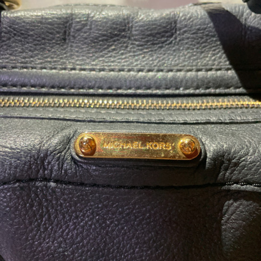 MICHAEL KORS ブルーブラック ショルダーバッグ