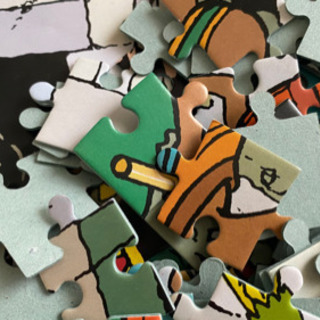 終了:ビンテージ・タンタンのビンテージ・ジグソーパズルの画像