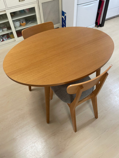 ウニコ　ダイニングテーブル&チェア　３点セット