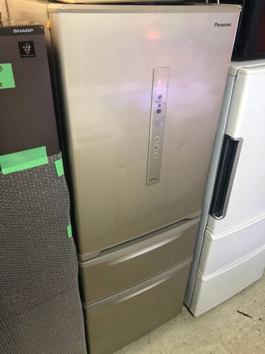☆中古 激安！！Panasonic　ノンフロン冷凍冷蔵庫　NR-C32FM　315L　2017年製　キッチン家電　DD006　￥39800！！