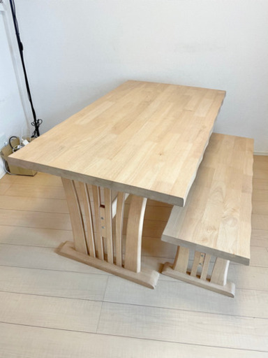 木製 ダイニングテーブル 2点セット