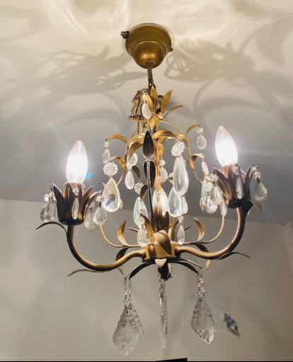 シャンデリア　ローラーアシュレイ　アンティーク　3灯