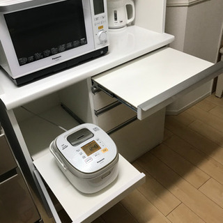 【元値8万円】東京インテリア　カップボード　白 ダイニングボード カイト 140 OP【大型商品配送】 の通販｜東京