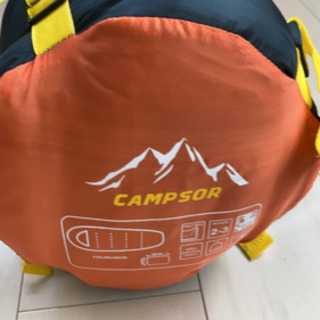 【値下げ】寝袋シュラフ・リュック＋おまけソックス付きの画像