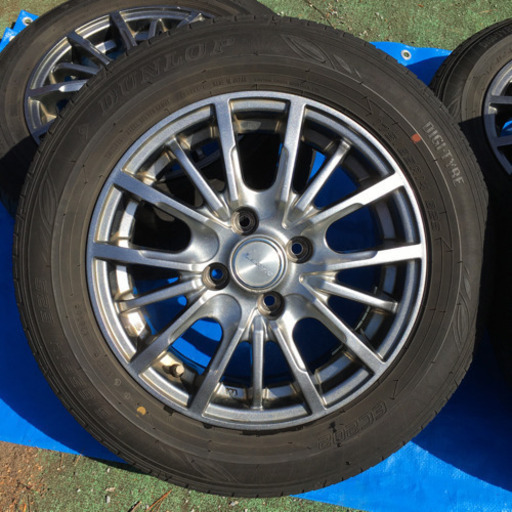 夏タイヤ 【DUNLOP EC202 175/65R14】【LEBEN ホイール】