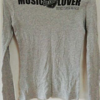 LOVE JUNKIE 長袖Tシャツ グレーの画像